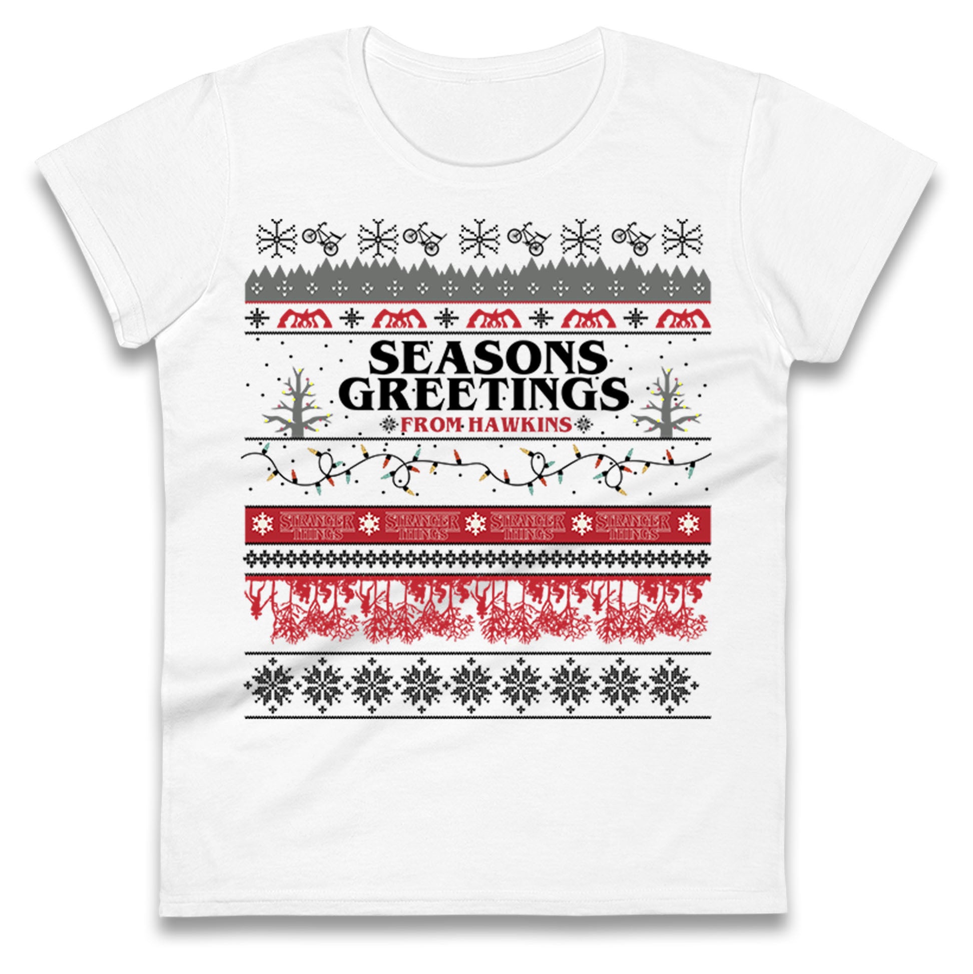 Stranger Things Trailer Ladies T Shirt