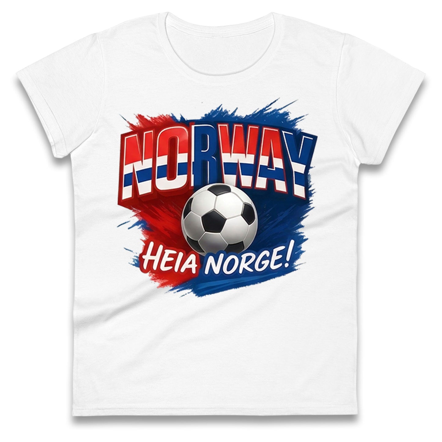 Norway Retro World Cup Ladies T Shirt
