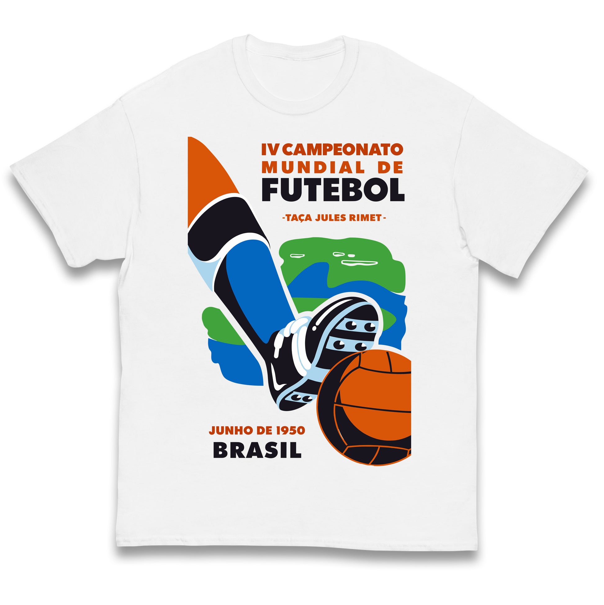 Brasil 1950 Retro World Cup Kids T Shirt