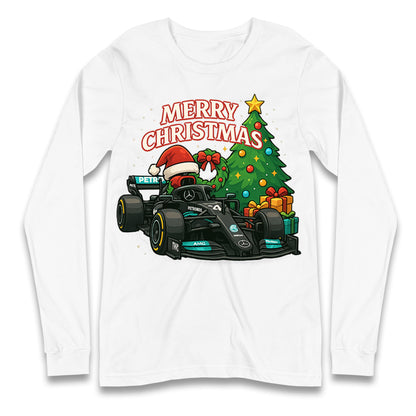 Mercedes F1 Christmas Long Sleeve Shirt