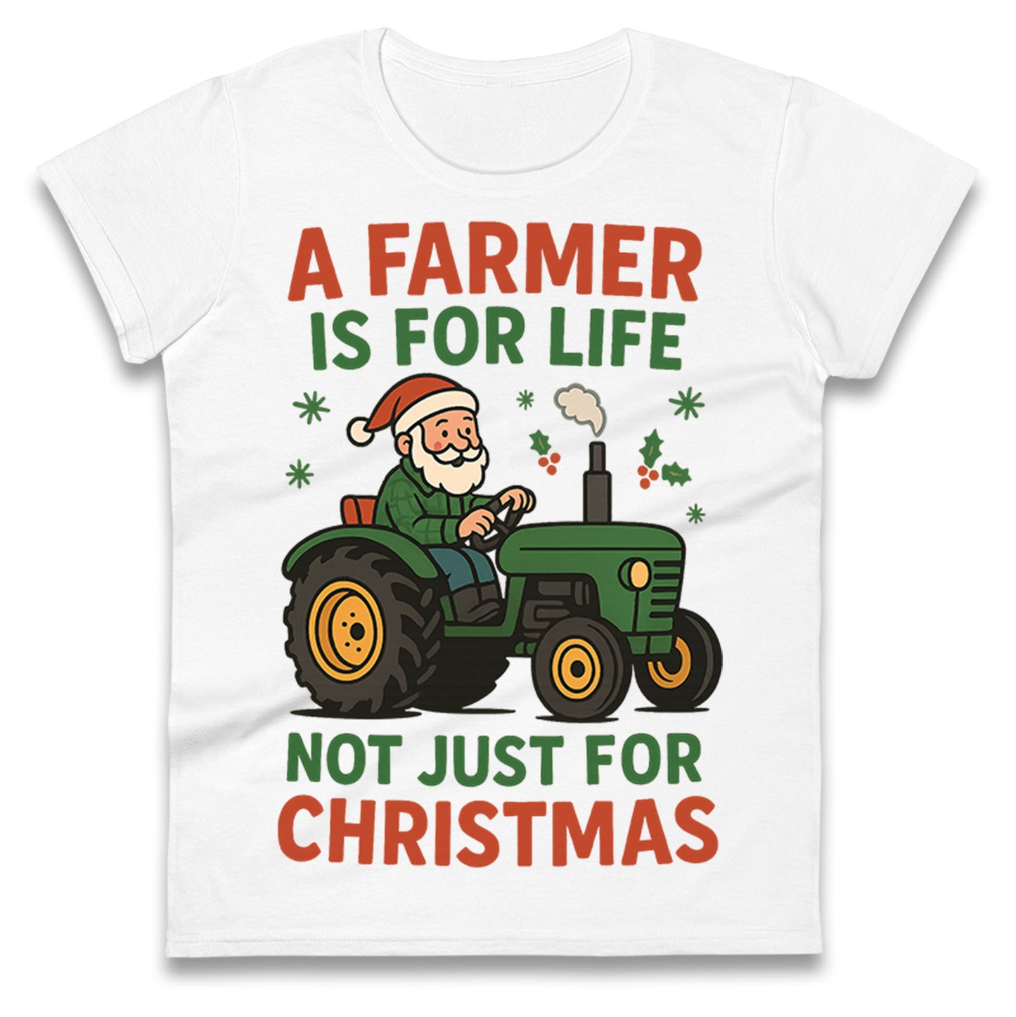 Farmer Christmas Ladies T Shirt