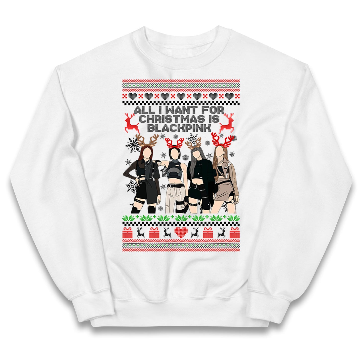 BlackPink Christmas Kids Jumper
