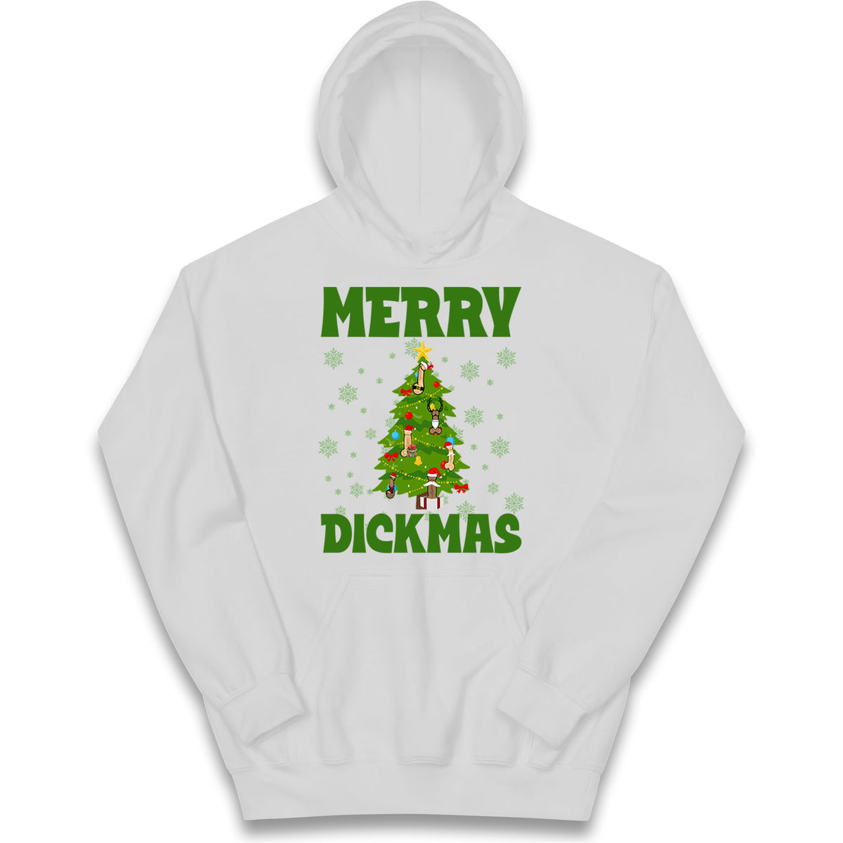 Merry Dickmas Funny Christmas Hoodie