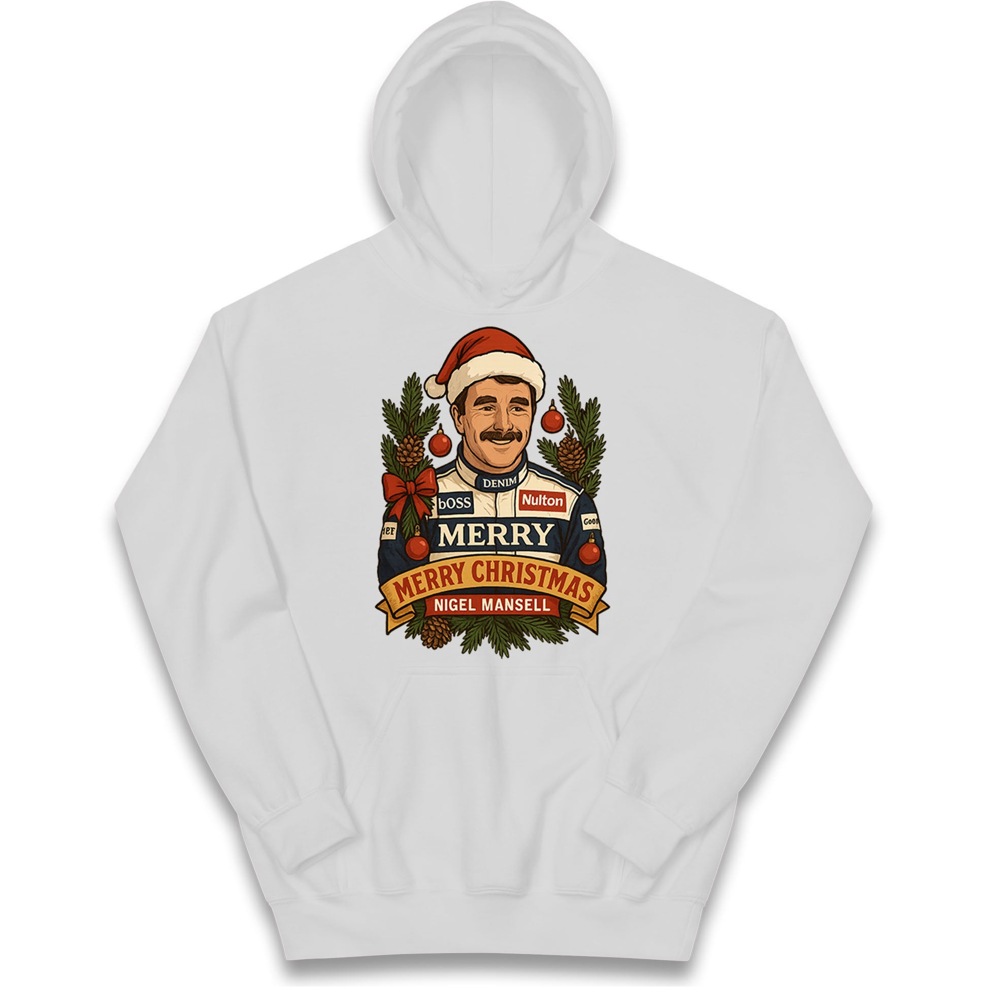 Nigel Mansell Christmas Kids Hoodie
