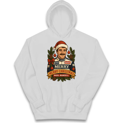 Nigel Mansell Christmas Kids Hoodie
