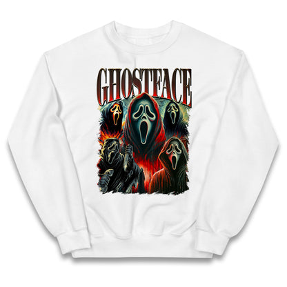 Ghost Face Halloween Bootleg Kids Jumper