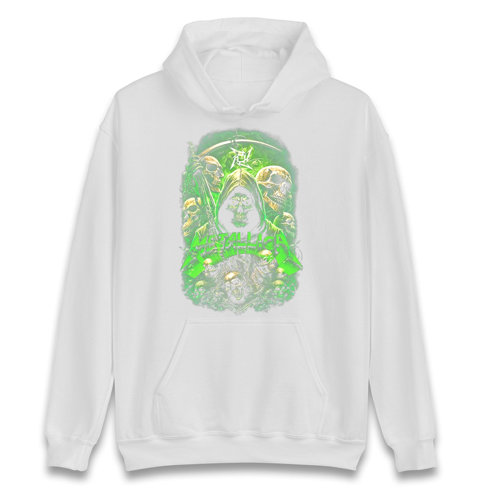 Metallica Green Skulls Hoodie