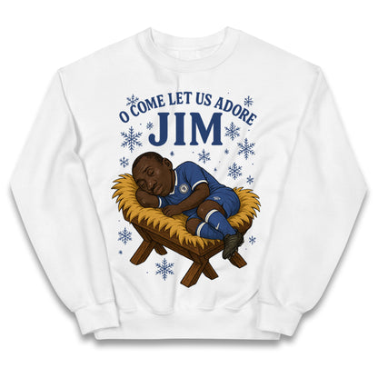 Retro Chelsea Christmas Kids Jumper 