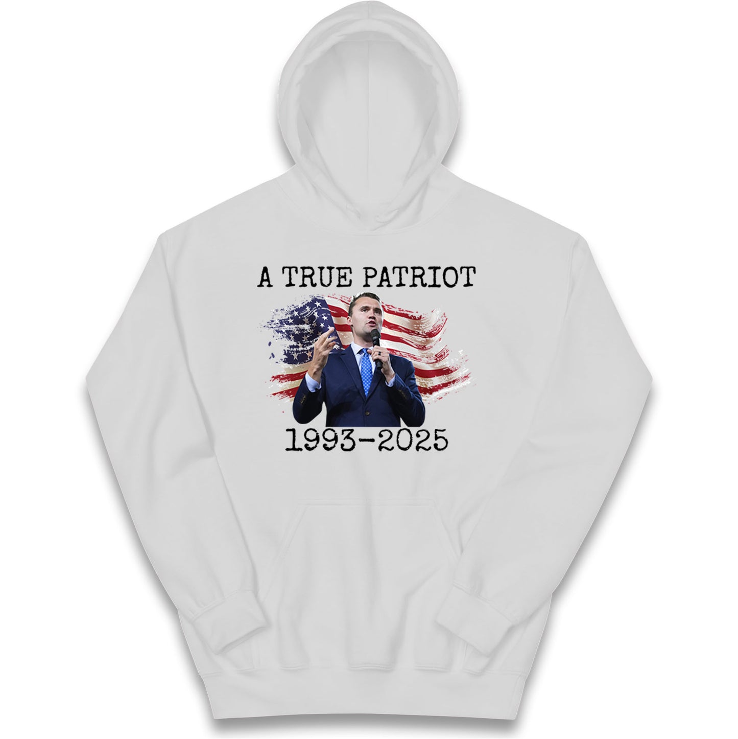 Charlie Kirk Tribute Kids Hoodie