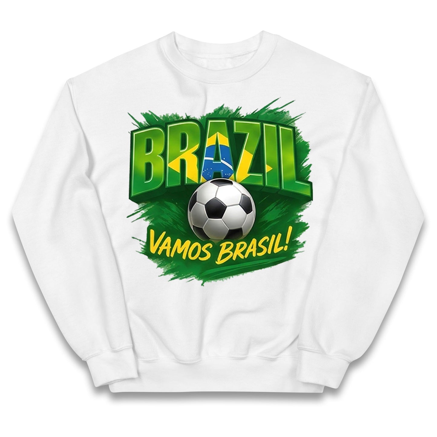 Brazil Retro Football Kids Jumper 