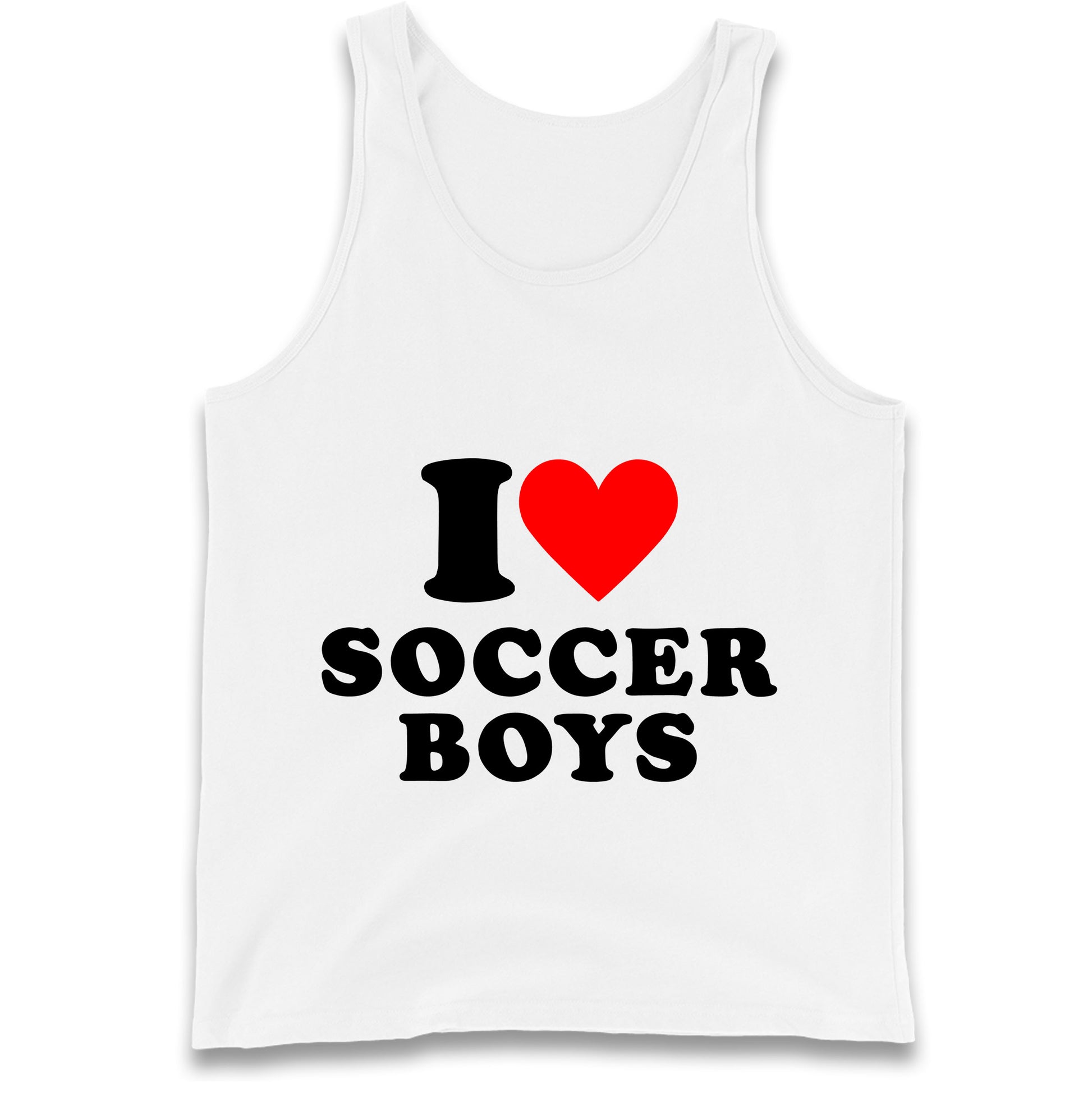 I Love Soccer Boys Tank Top