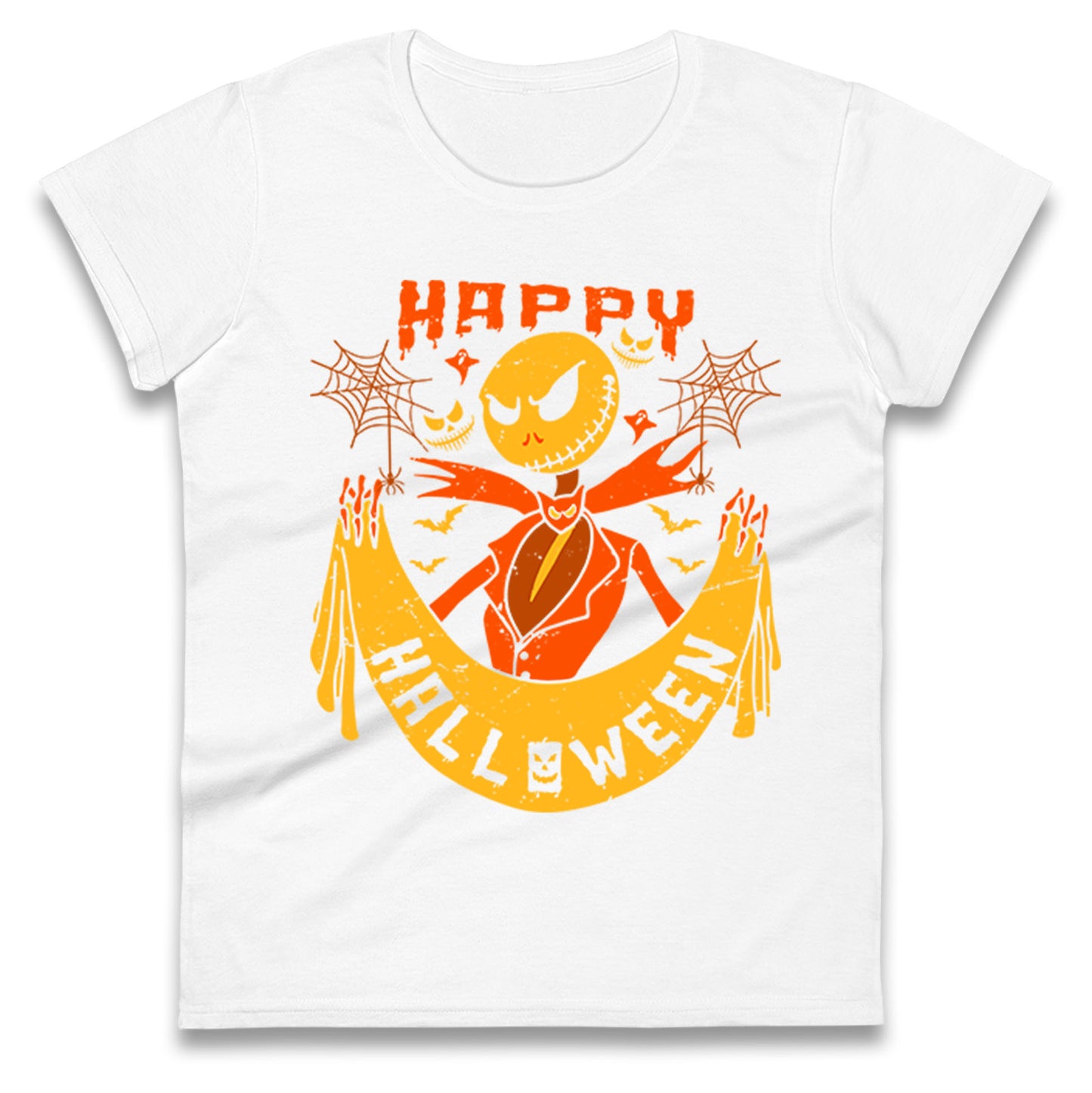 Jack Skellington Happy Halloween Womens t shirt