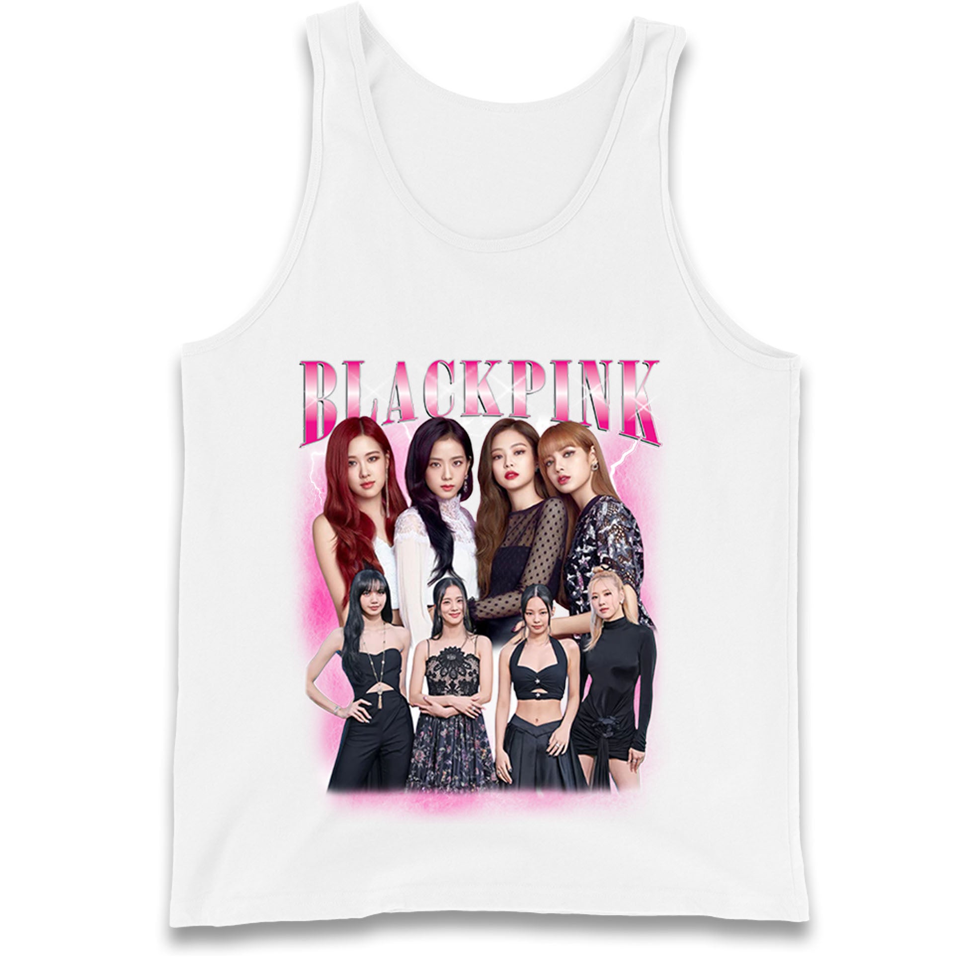 Black Pink Tank Top
