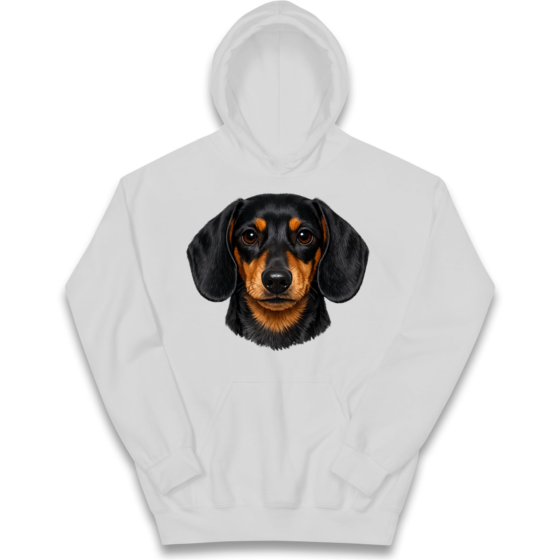 Dachshund Dog Face Kids Hoodie