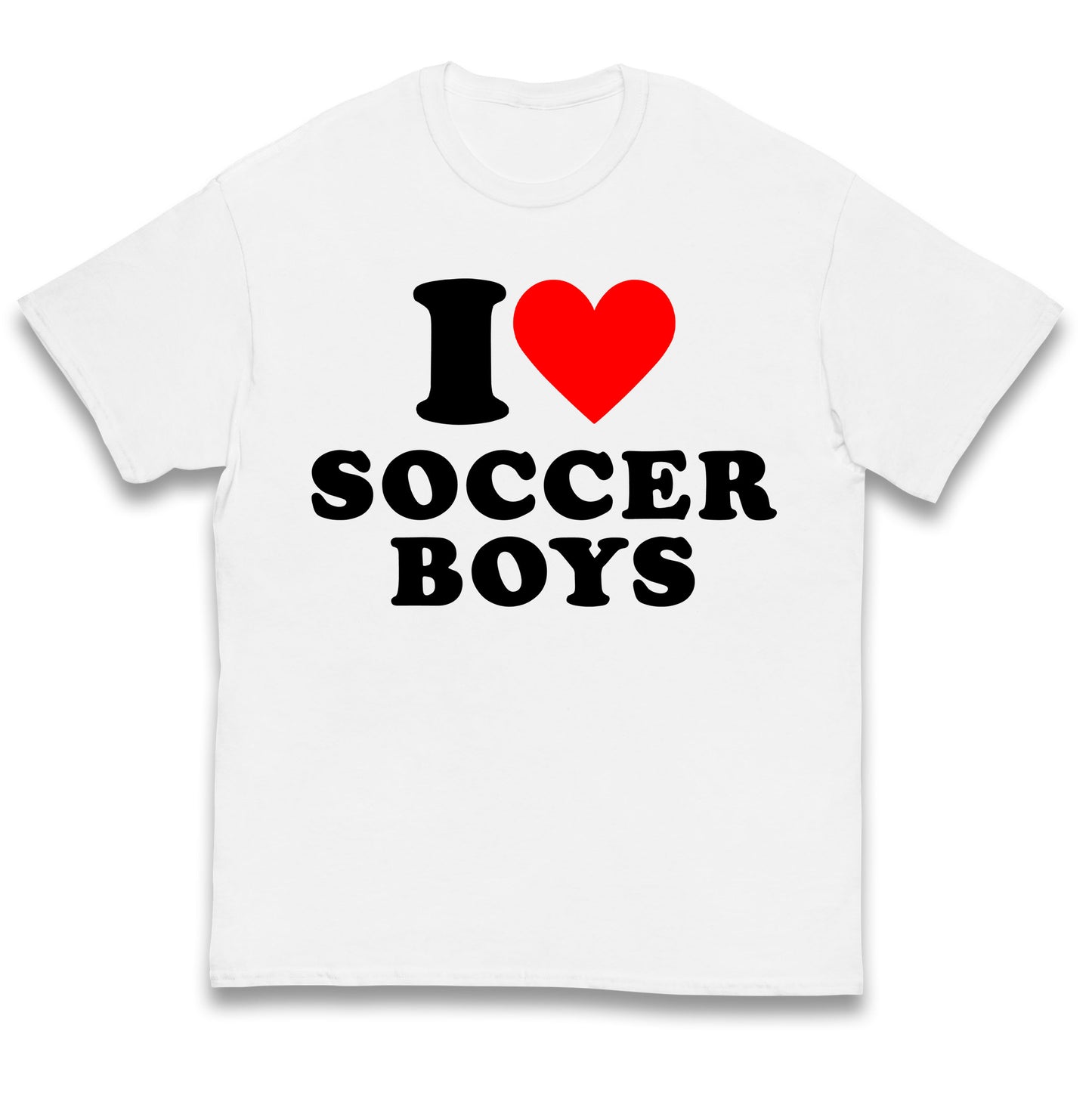 I Love Soccer Boys Kids T Shirt
