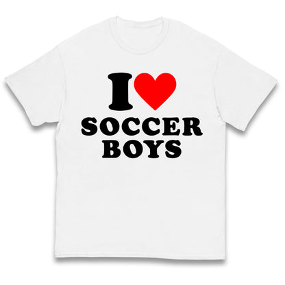 I Love Soccer Boys Kids T Shirt