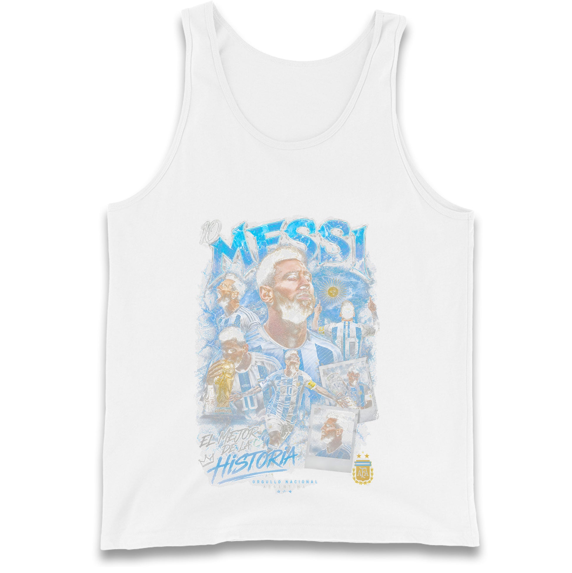 10 Messi Argentina Tank Top 