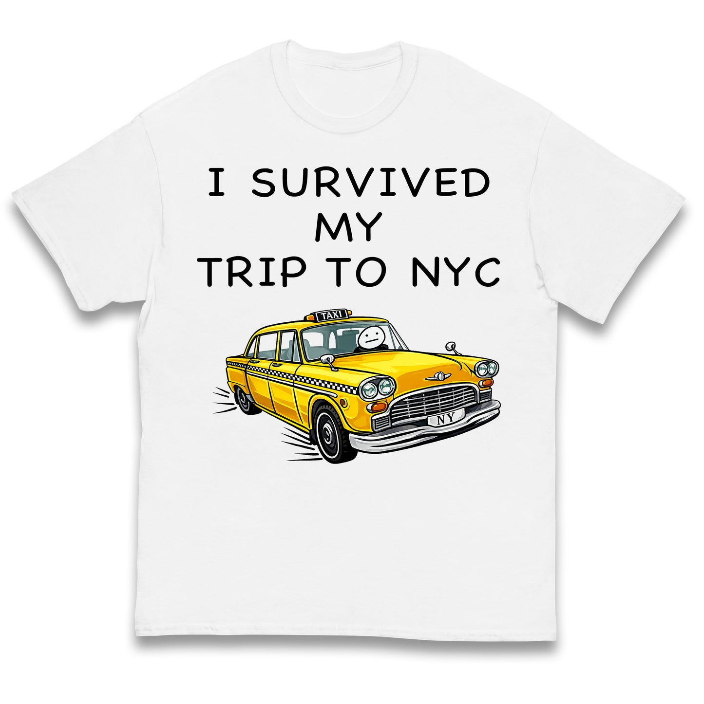 I Survived My Trip To NYC Yellow Taxi Kids T Shirt