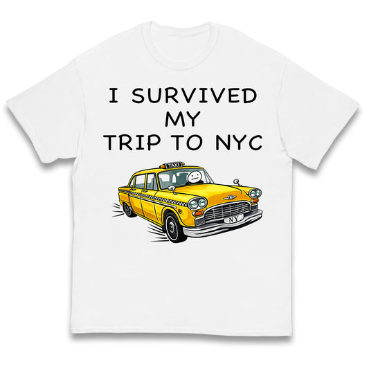 I Survived My Trip To NYC Yellow Taxi Kids T Shirt