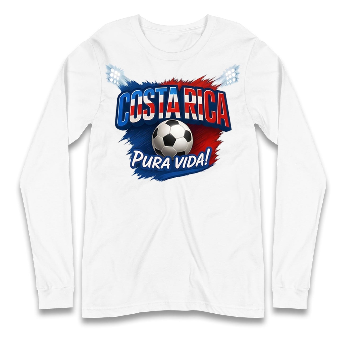 Costa Rica Retro World Cup Longsleeve T Shirt 