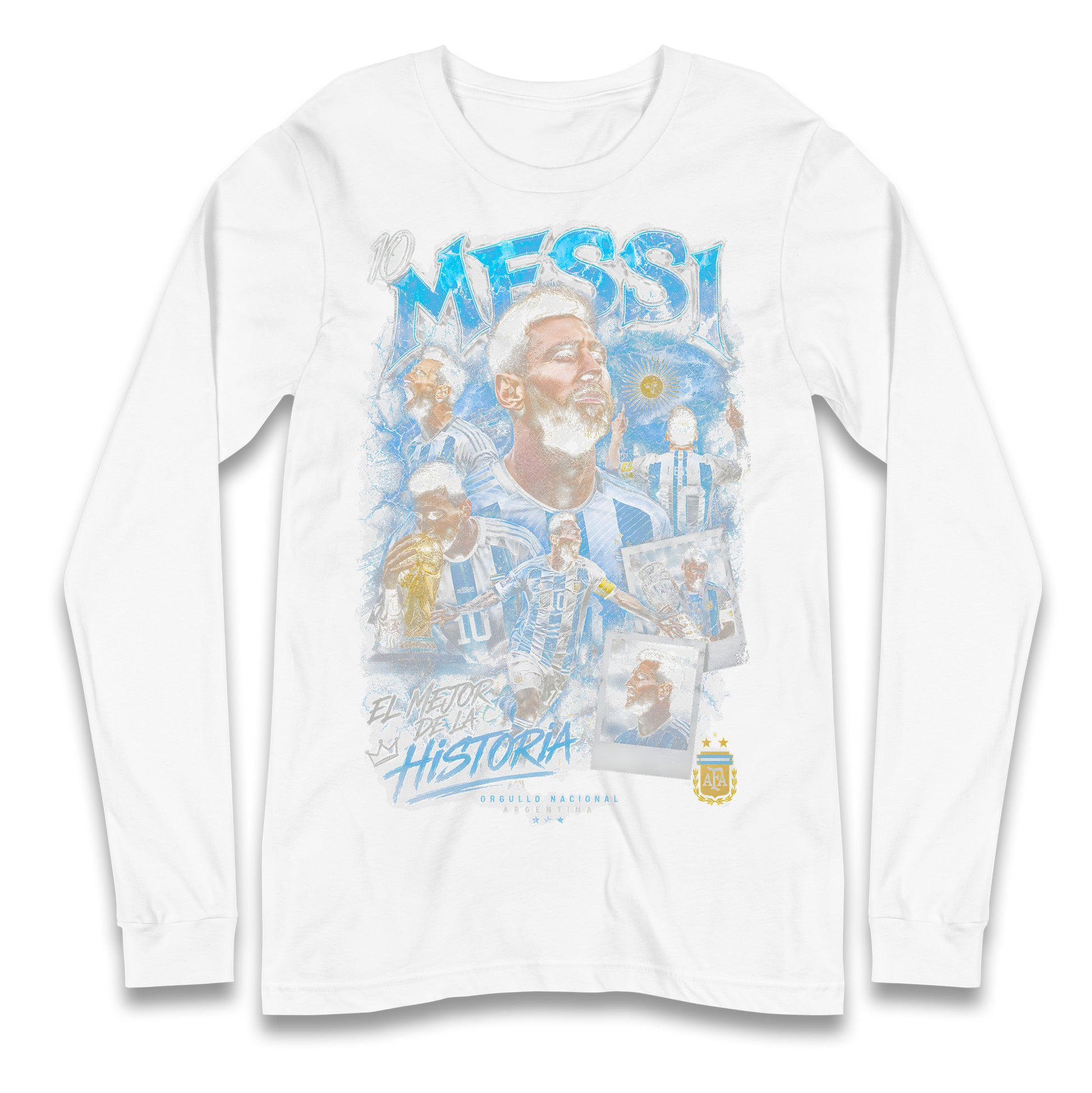 10 Messi Argentina Longsleeve T Shirt