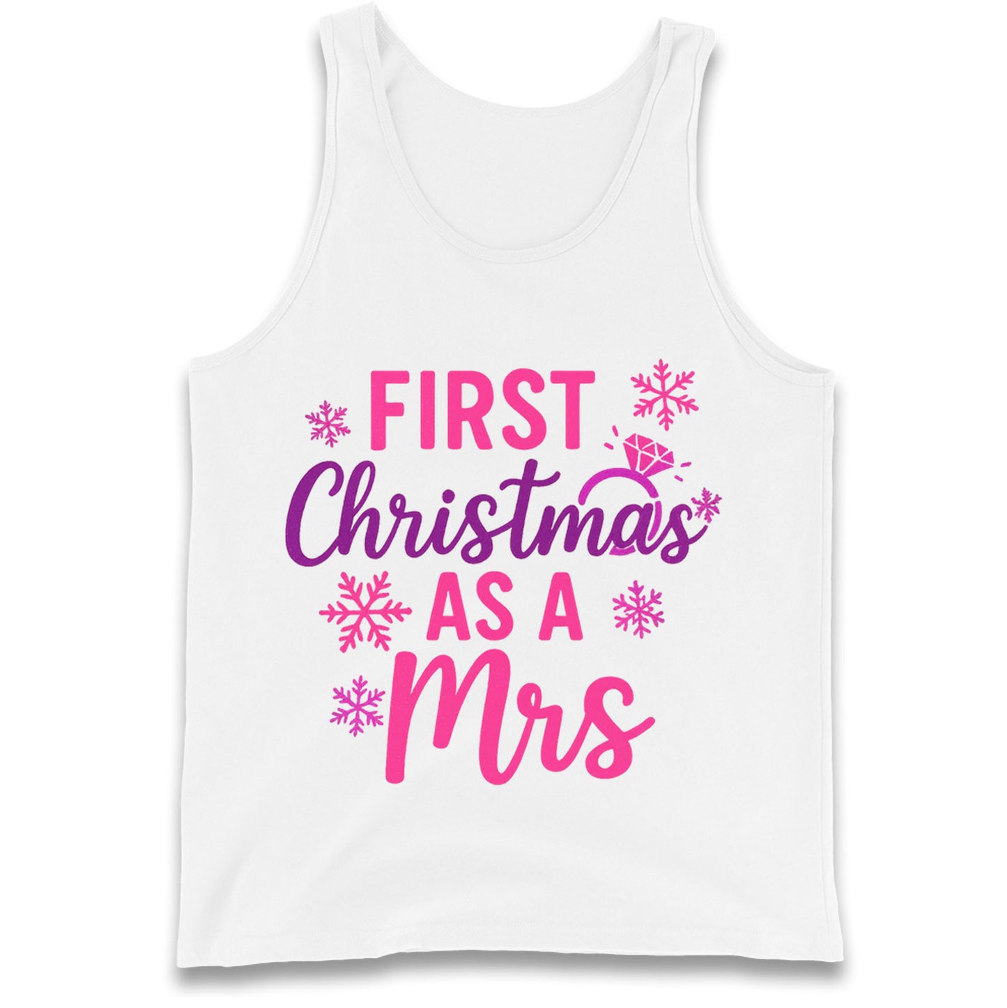 First Christmas As A Mrs Tank Top