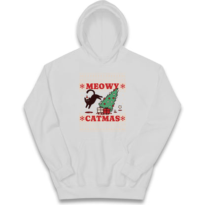 Christmas Cat Kids Hoodie