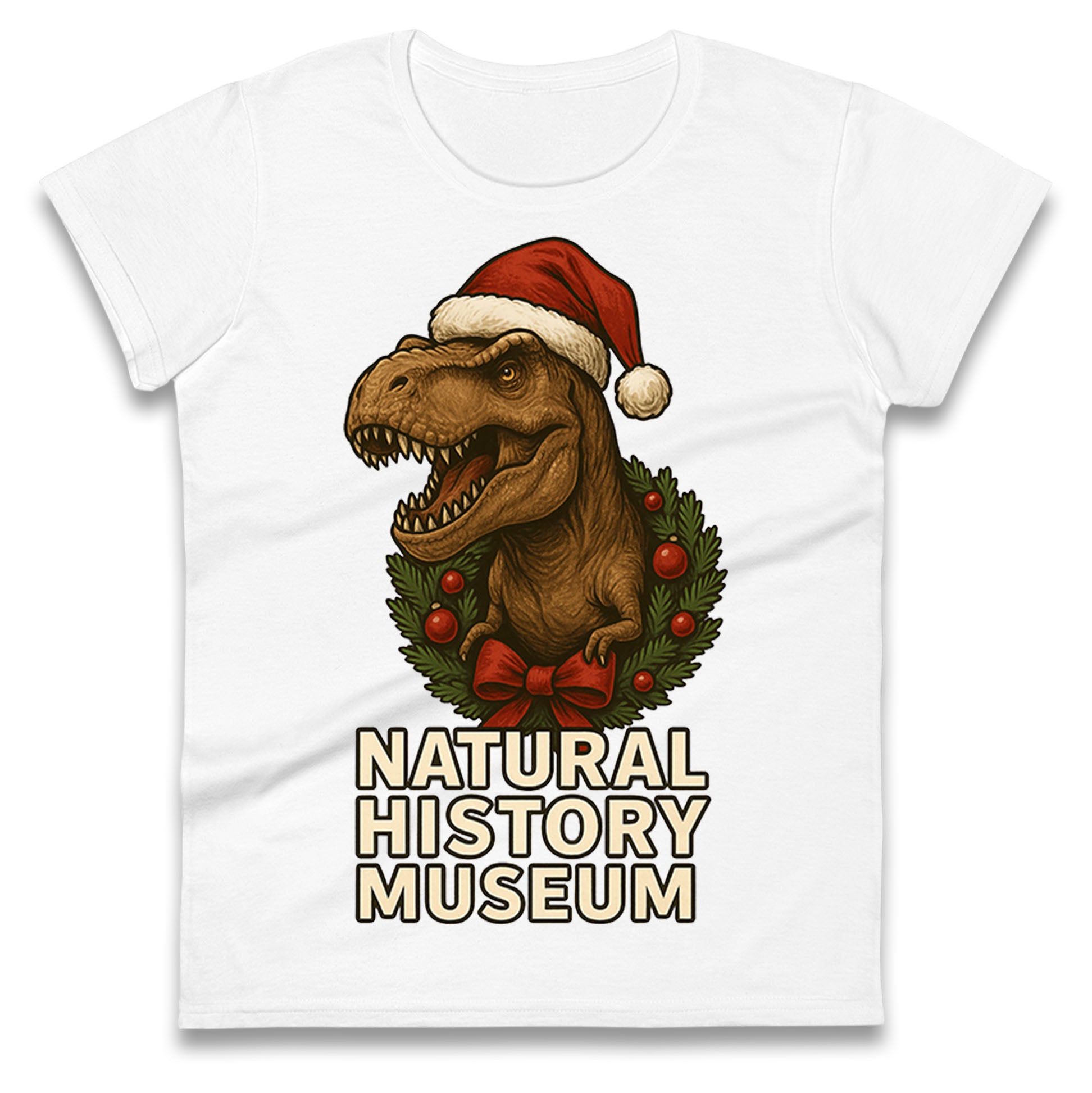 Natural History Museum Christmas Ladies T Shirt