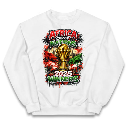 Morocco Africa Cup Of Nations Winners 2025 Kids Jumper