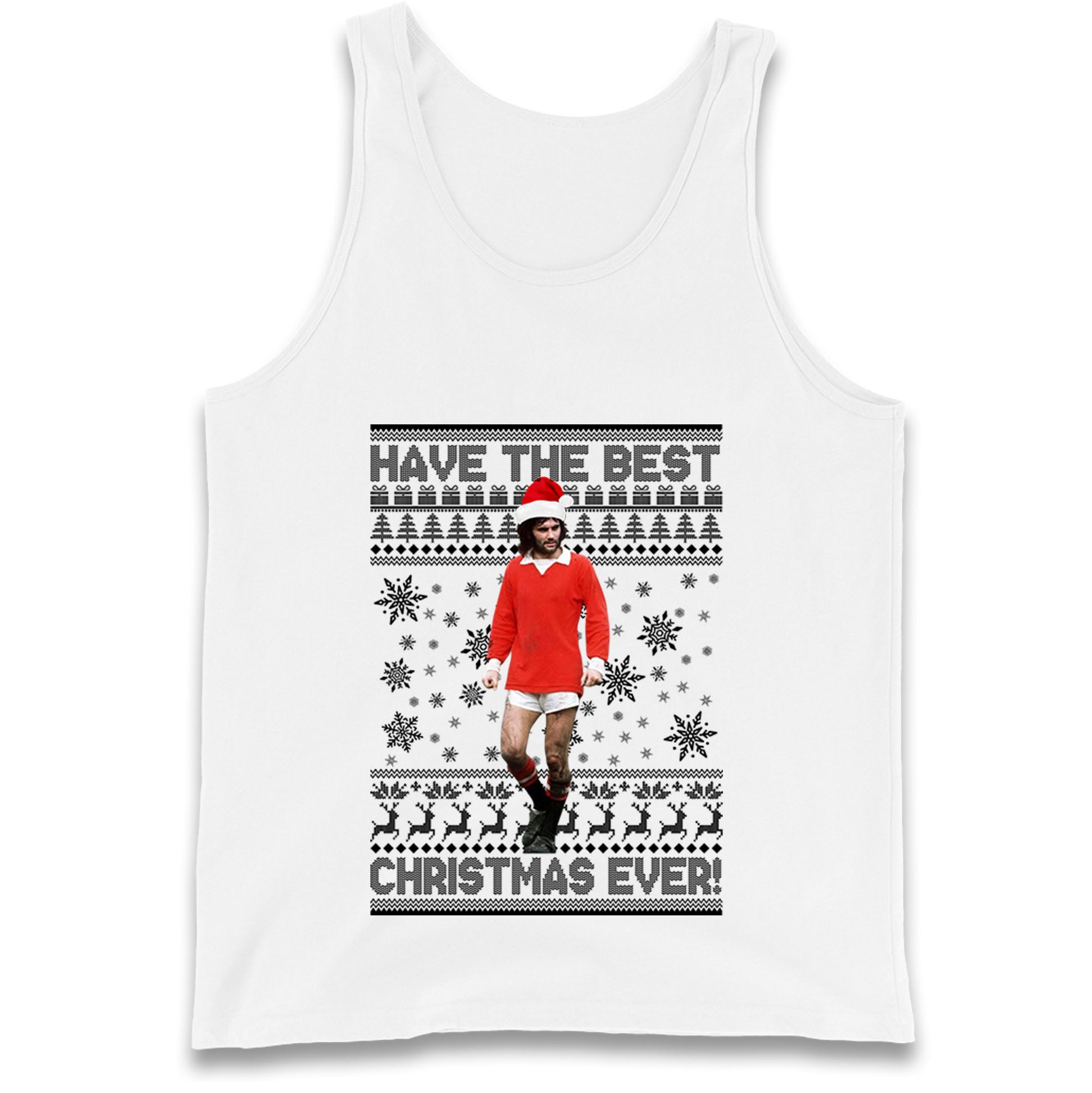 Christmas George Best Tank Top