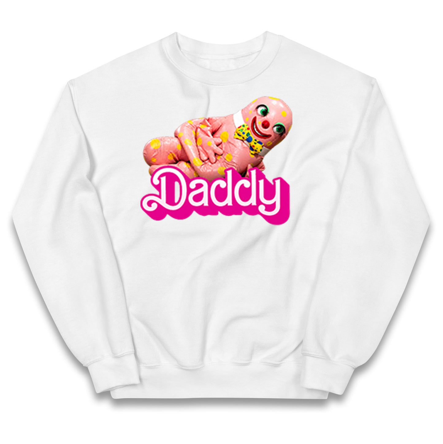 Funny Mr Blobby Daddy 90s Retro Kids Jumper