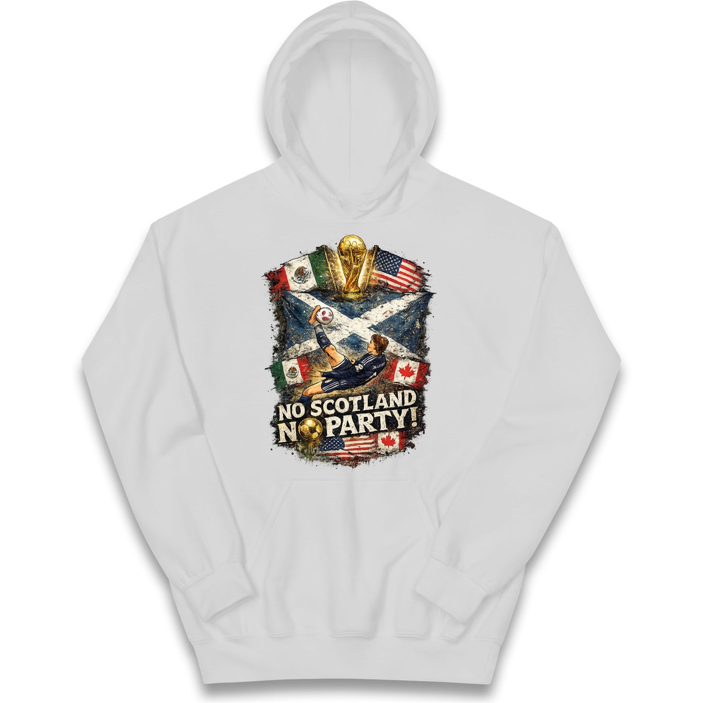 No Scotland No Party World Cup 2026 Kids Hoodie