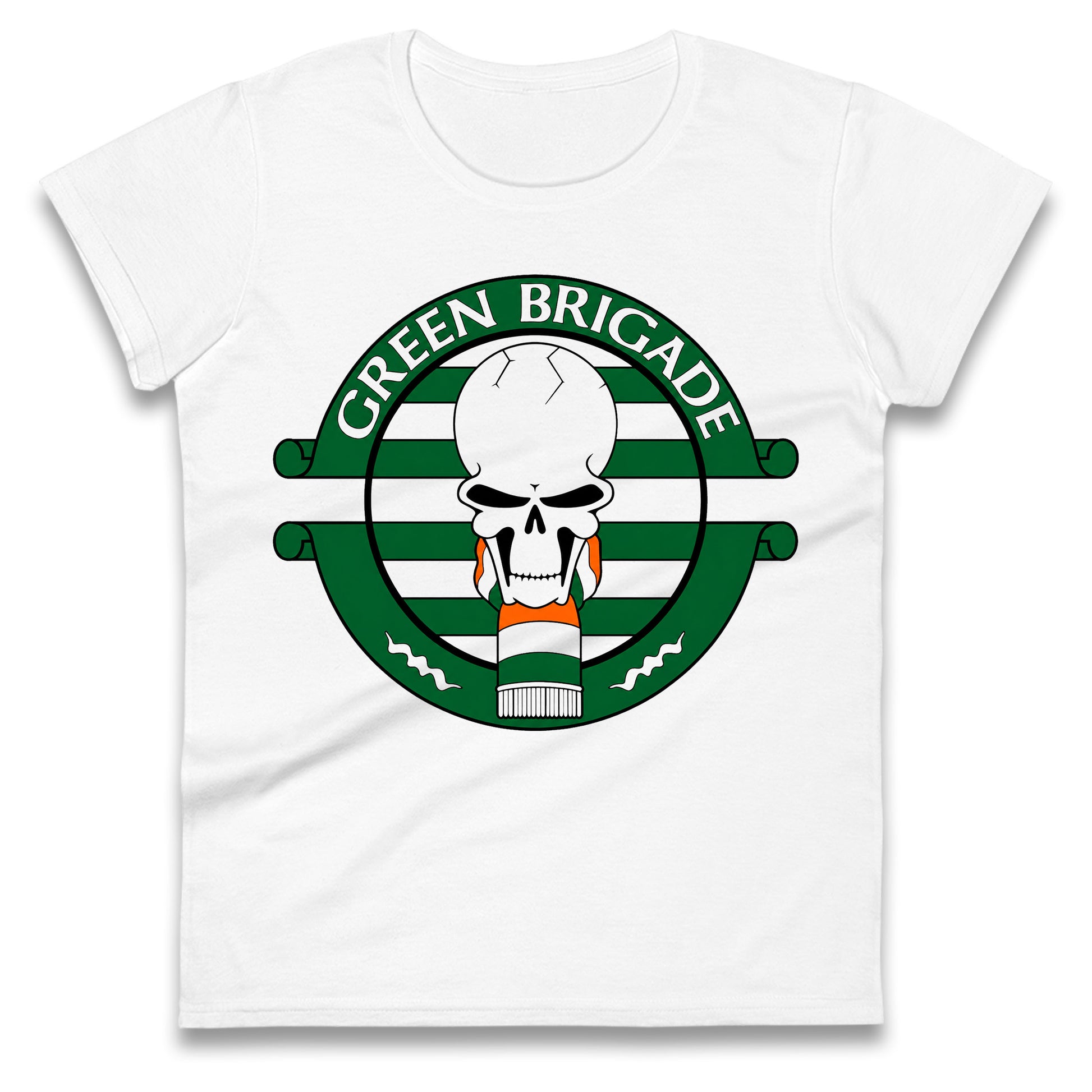 Green Brigade Celtic Football Ladies T Shirt
