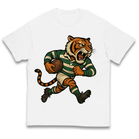 Retro Leicester Tigers Rugby Union Kids T Shirt