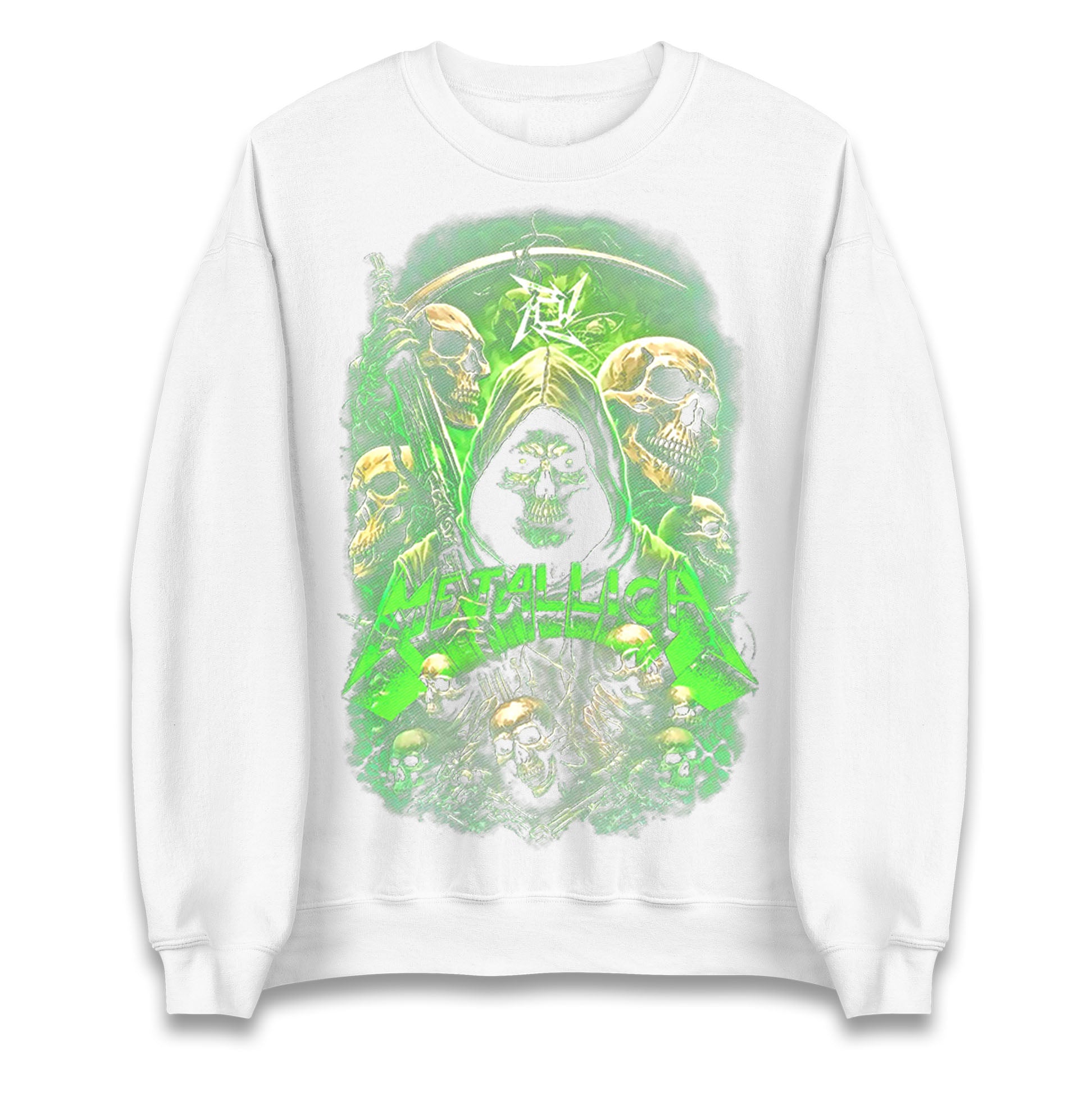 Metallica Green Skulls Jumper