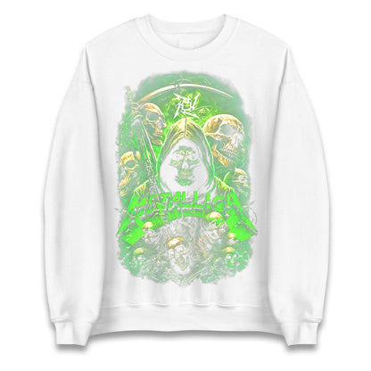 Metallica Green Skulls Jumper
