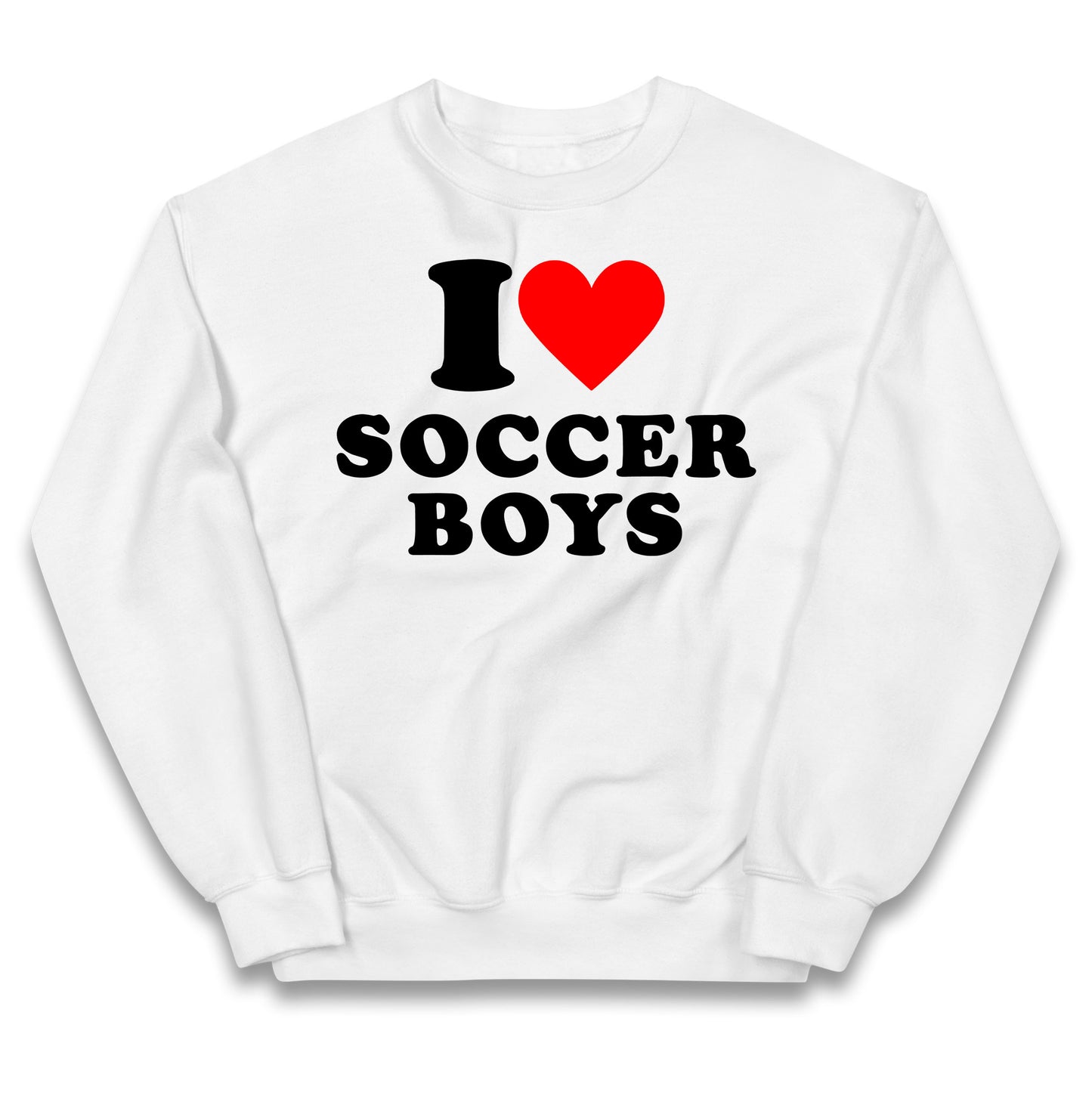 I Love Soccer Boys Kids Jumper
