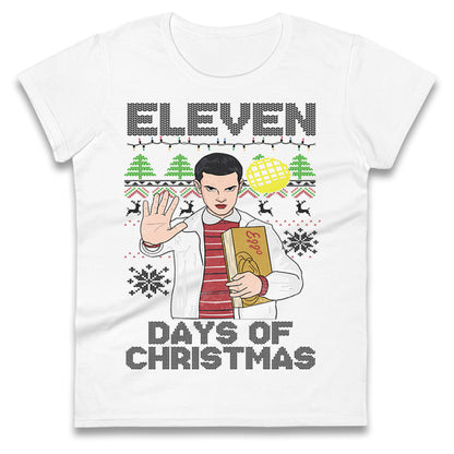 Eleven Christmas Ladies T Shirt