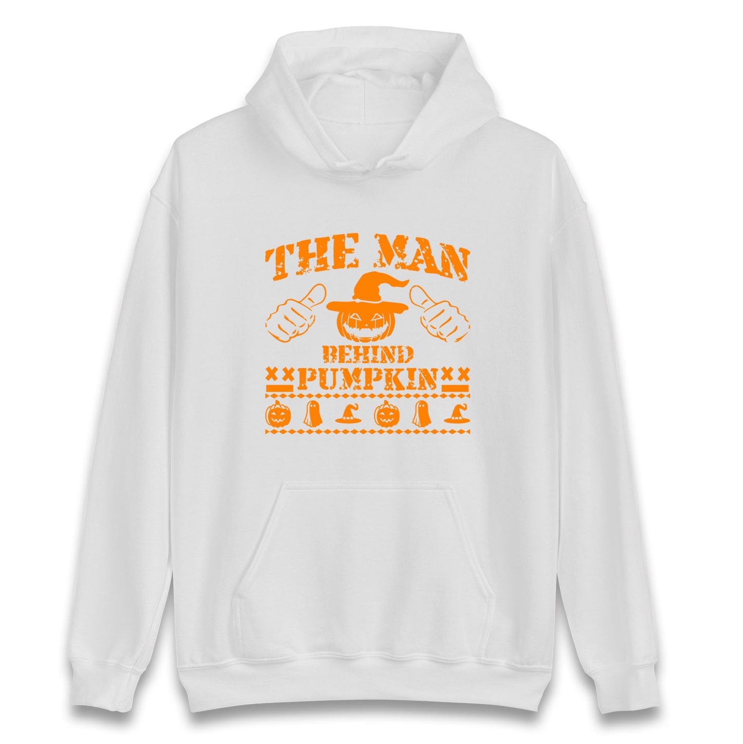 The Man Behind Pumpkin Halloween Unisex Hoodie