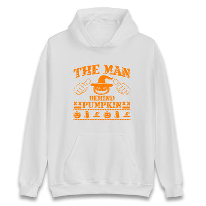 The Man Behind Pumpkin Halloween Unisex Hoodie