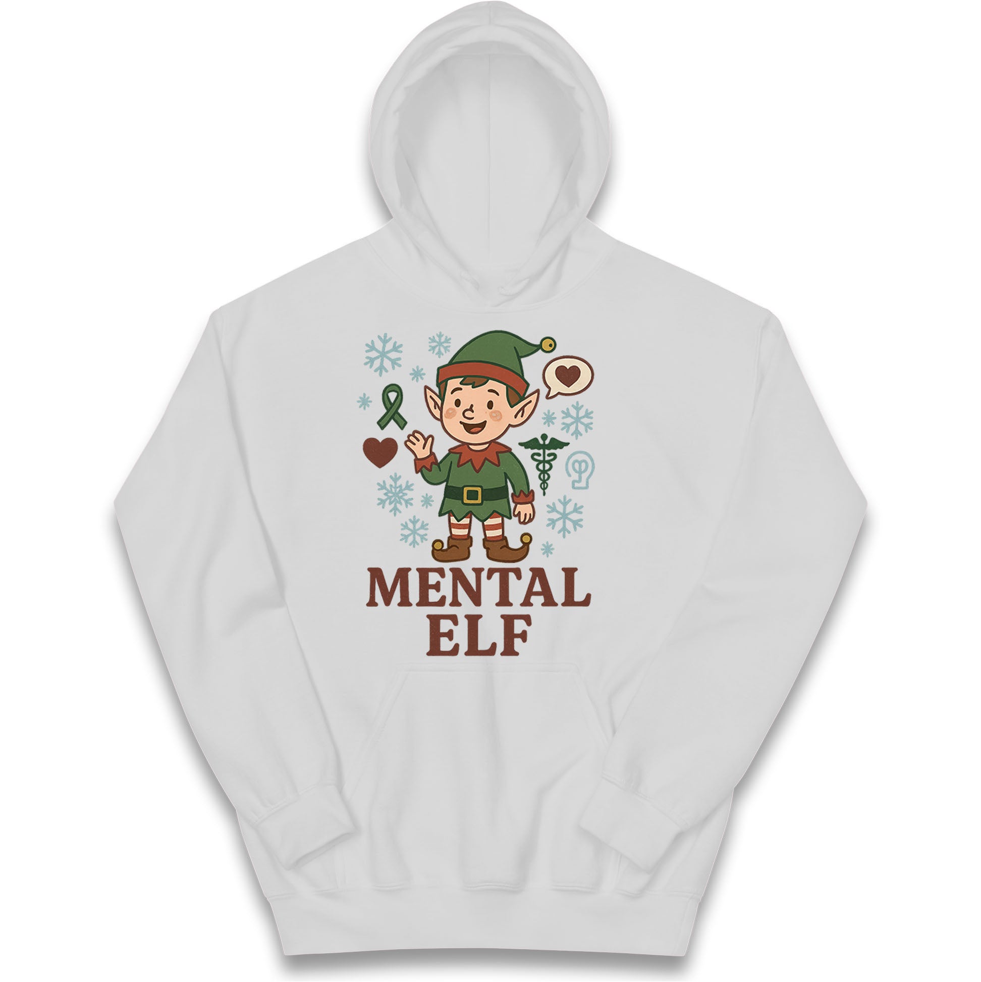 Mental Health Christmas Kids Hoodie