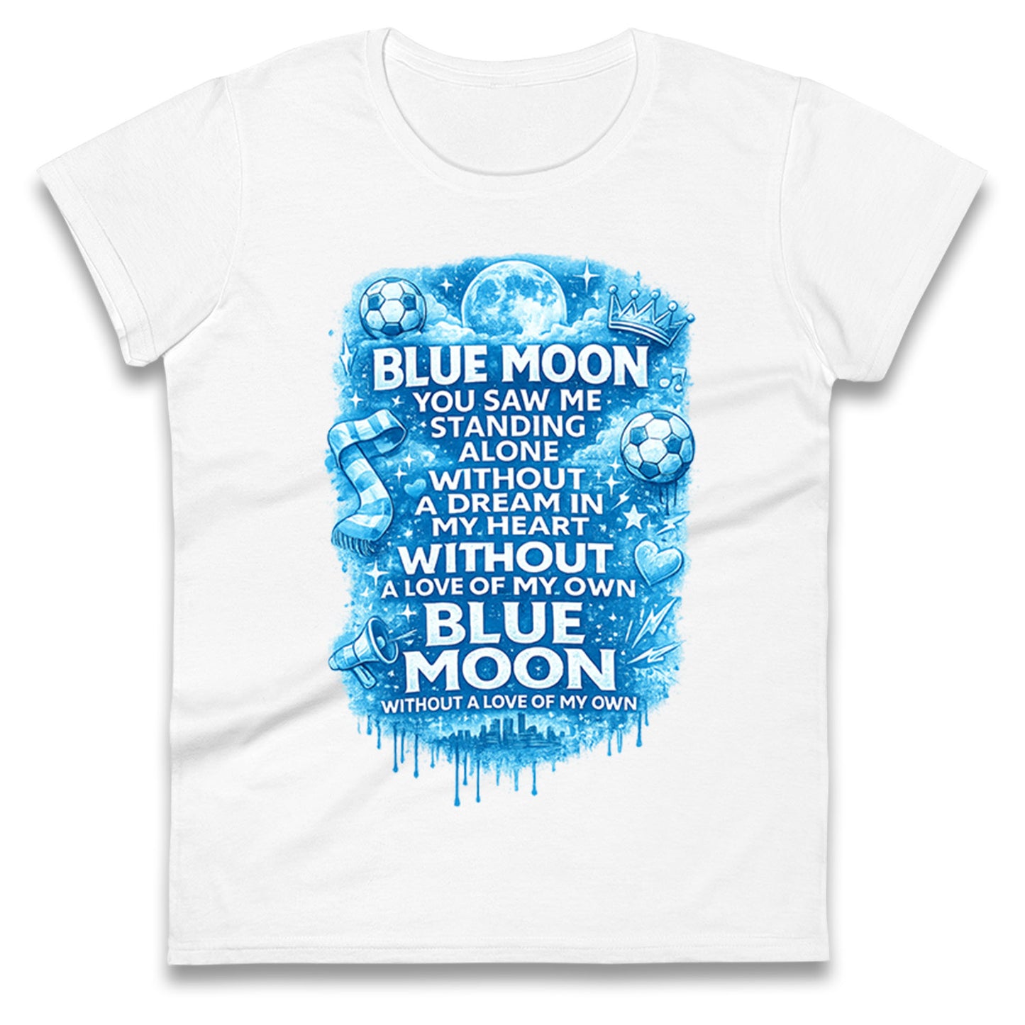 Manchester City Blue Moon Ladies T Shirt