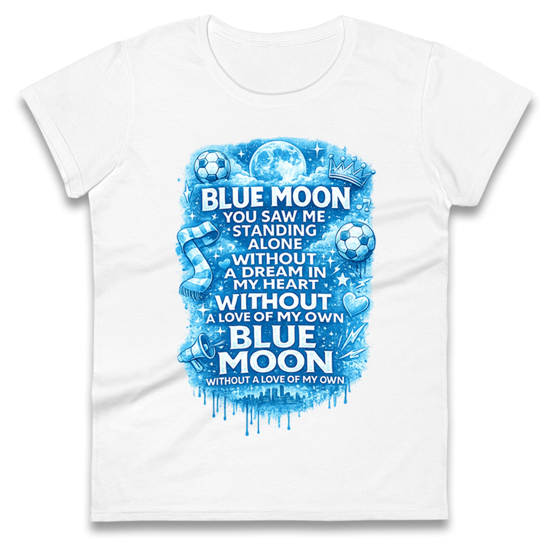 Manchester City Blue Moon Ladies T Shirt
