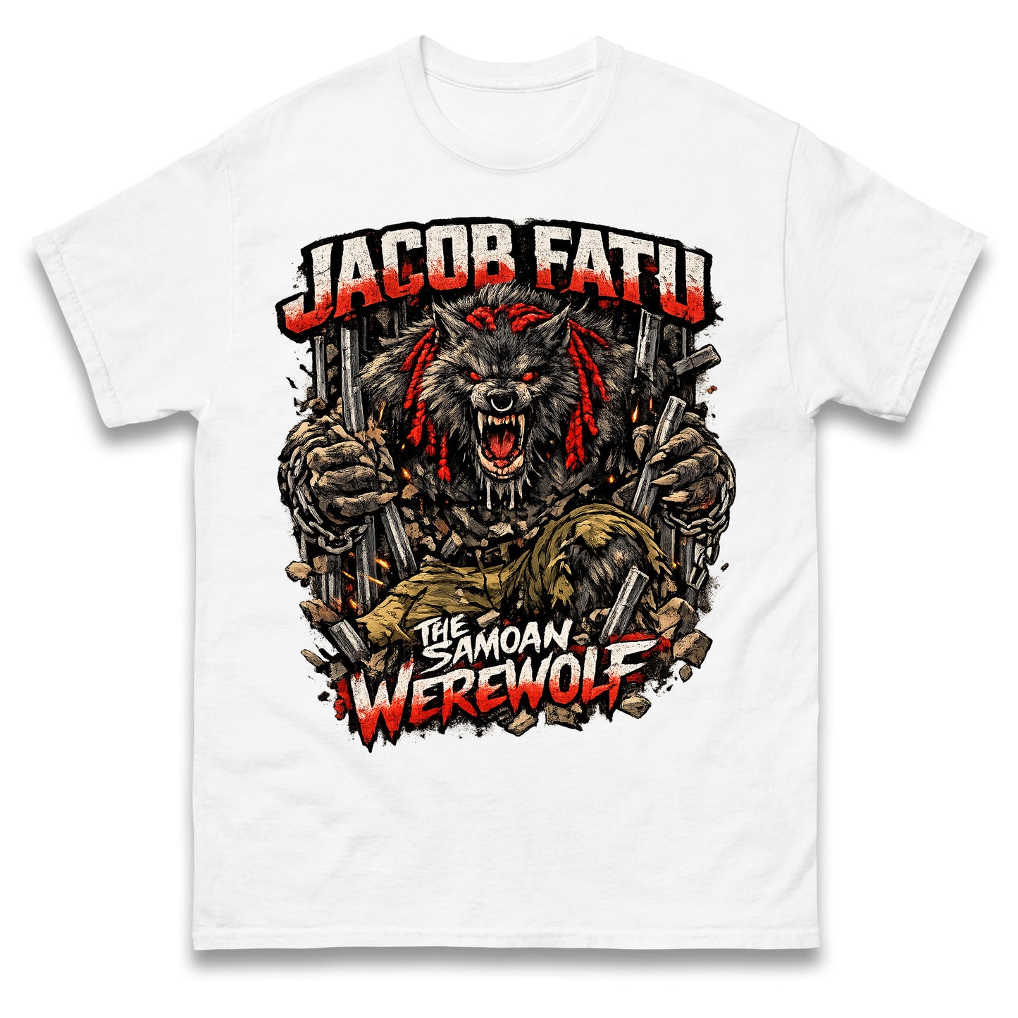 Jacob Fatu The Samoan Werewolf T Shirt