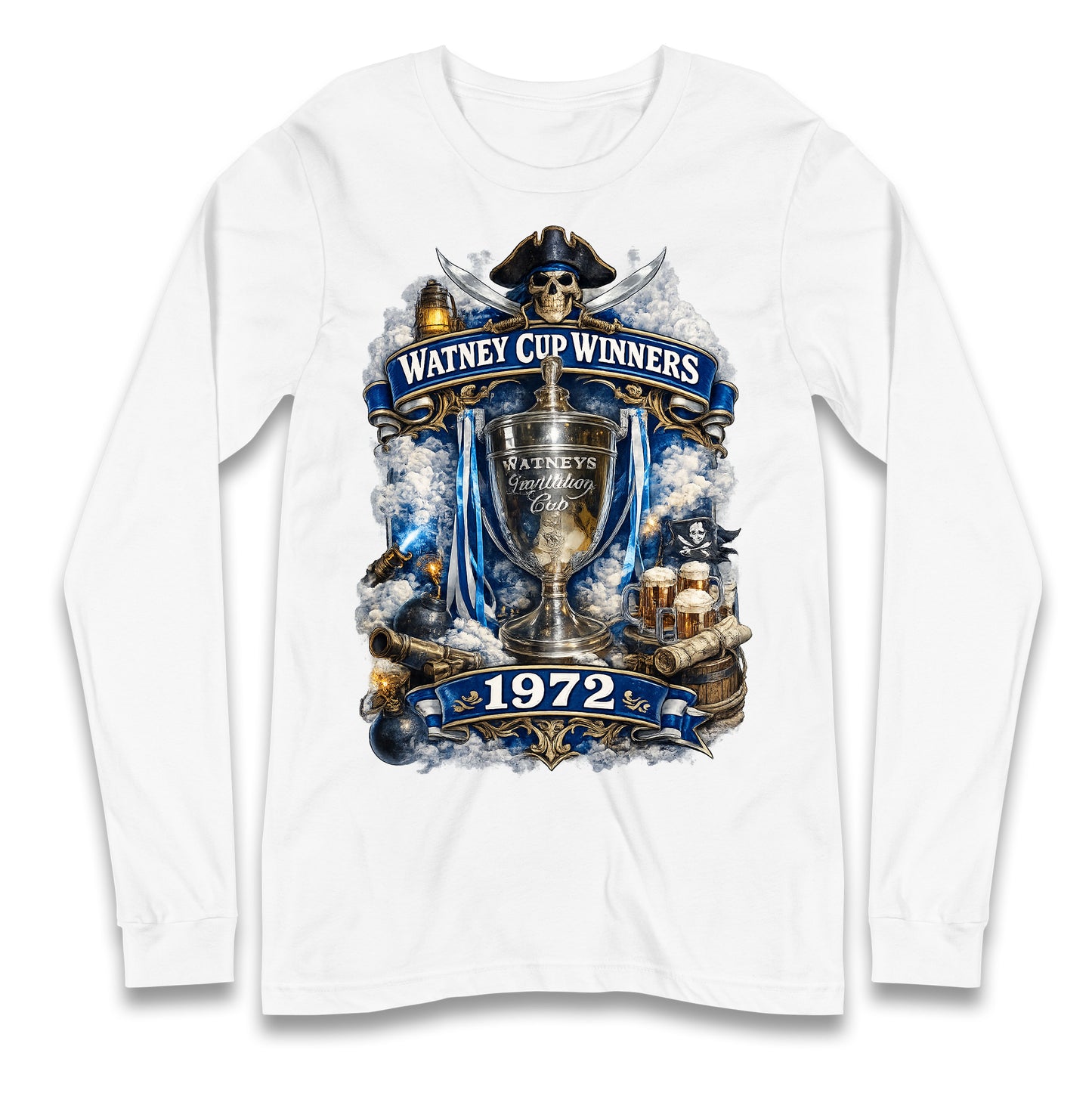 Retro Bristol Rovers Football Longsleeve T Shirt