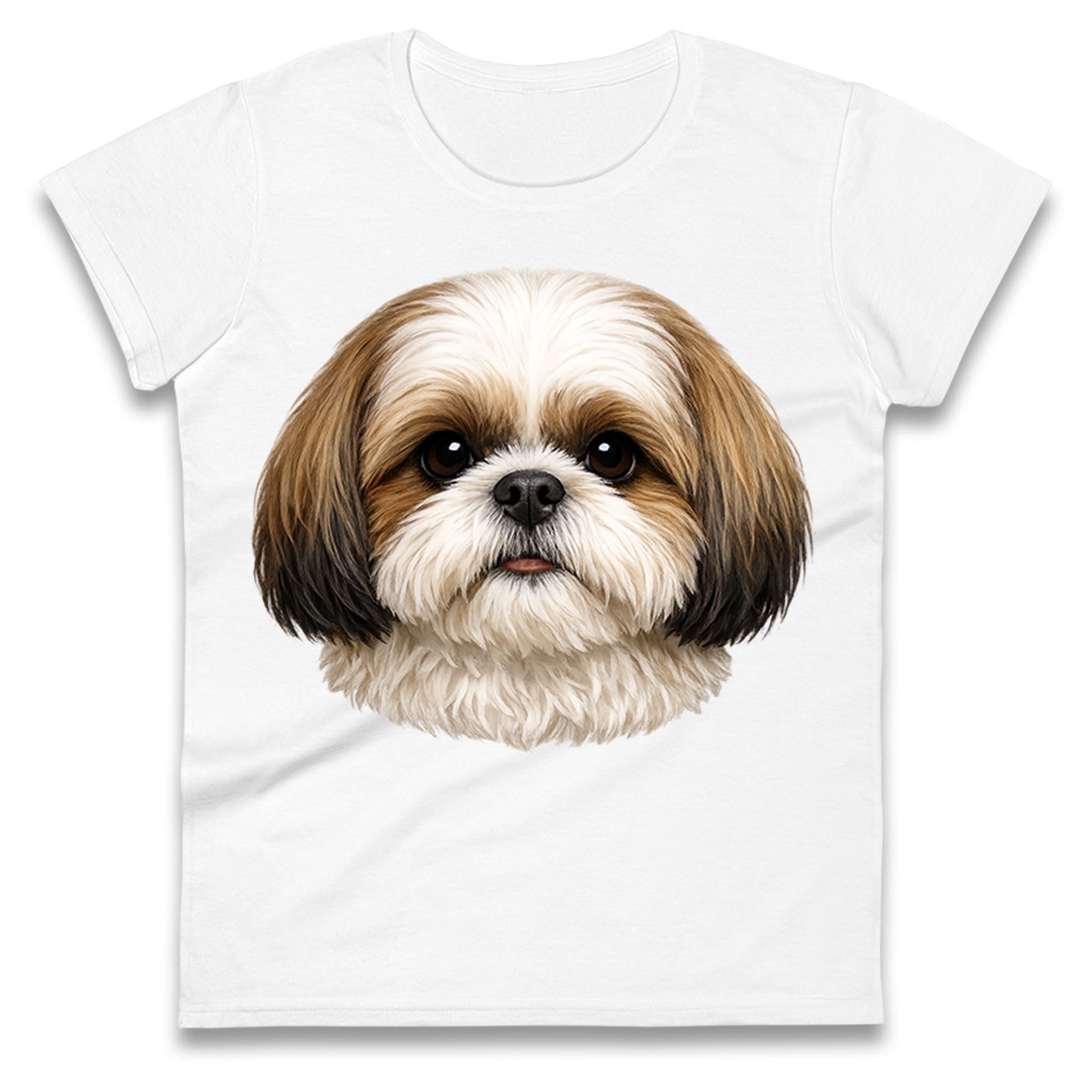 Shih Tzu Face Ladies T Shirt