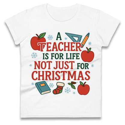 Teacher Christmas Ladies T Shirt