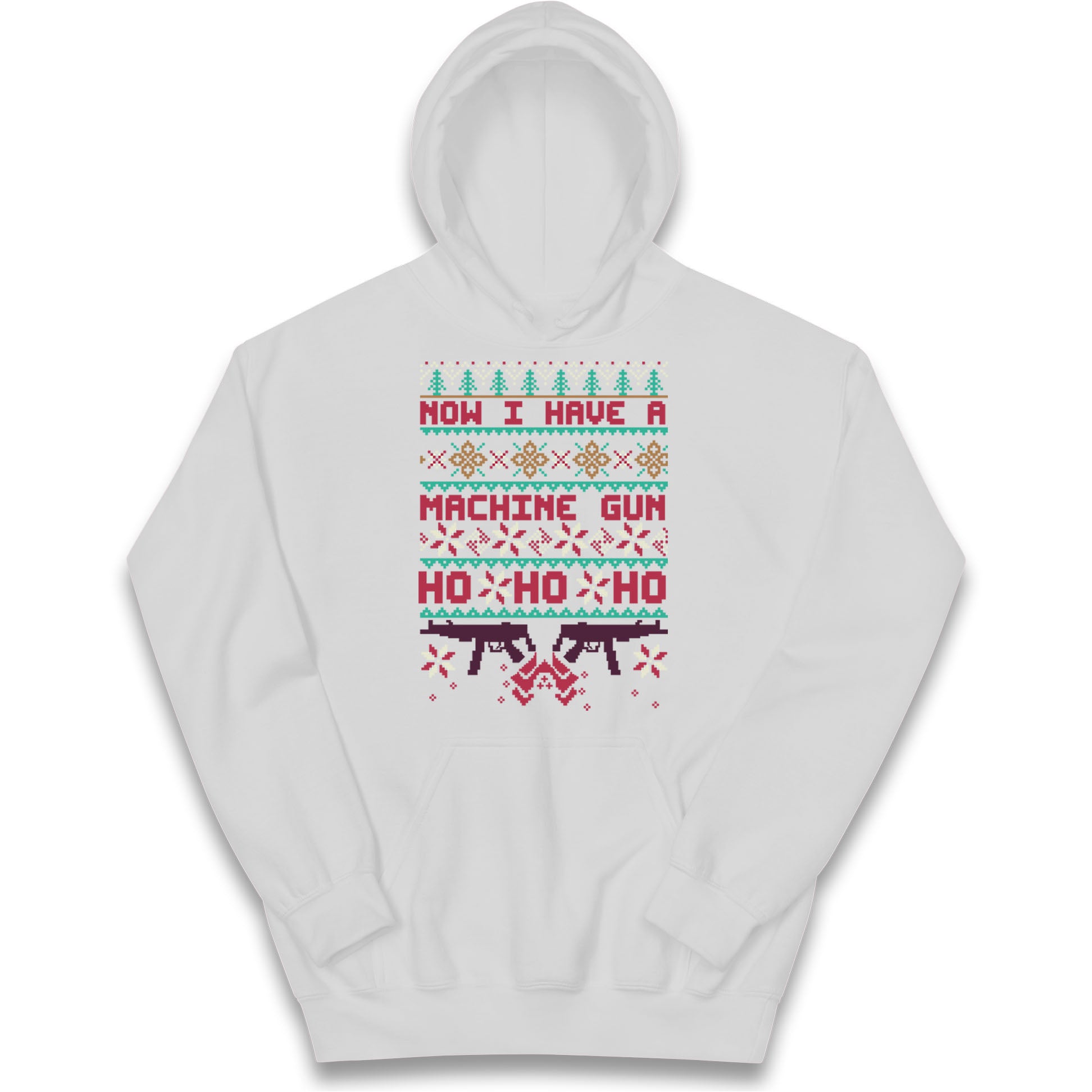 Now I Have A Machine Gun Christmas Kids Hoodie