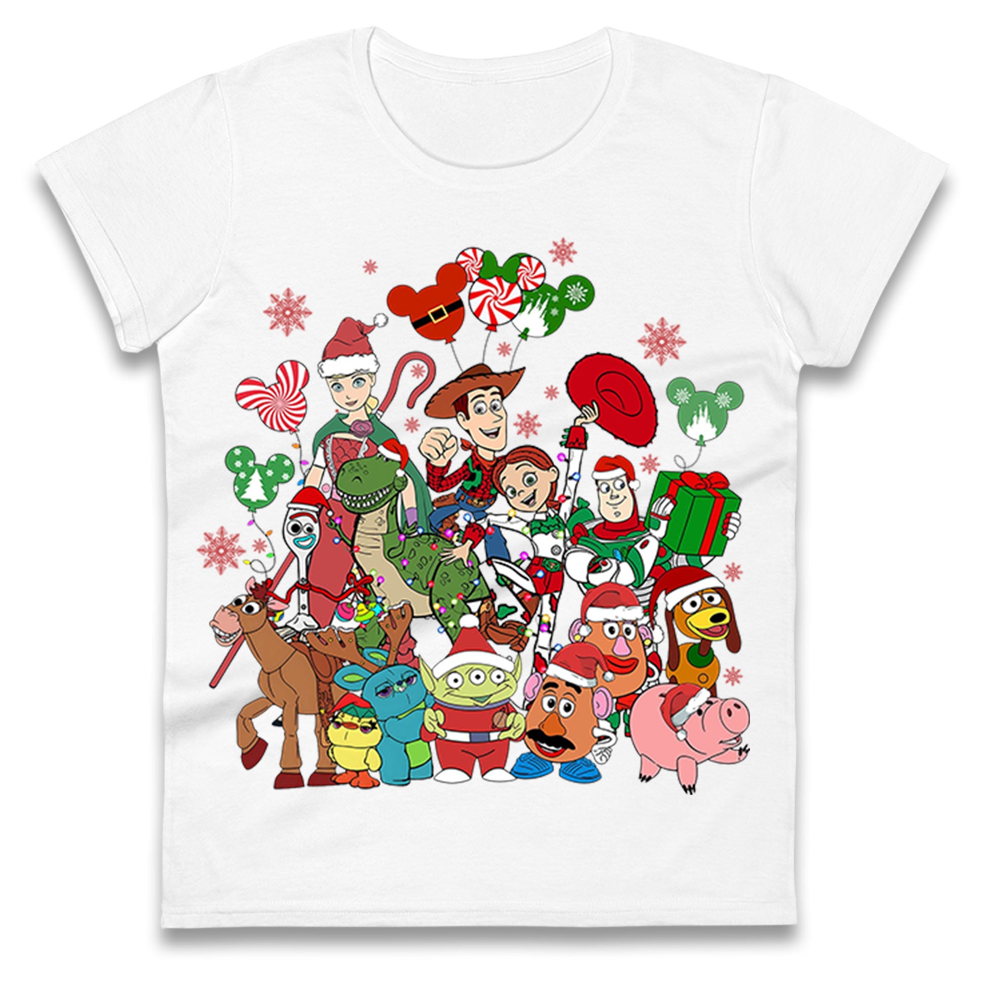 Toy Story Christmas Ladies T Shirt 