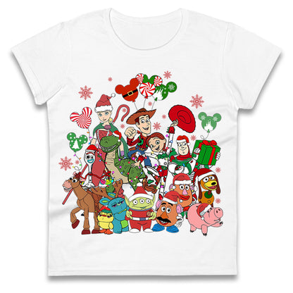 Toy Story Christmas Ladies T Shirt 
